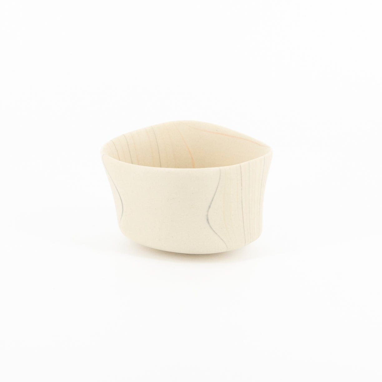 Laminated hollowed-out sake cup C