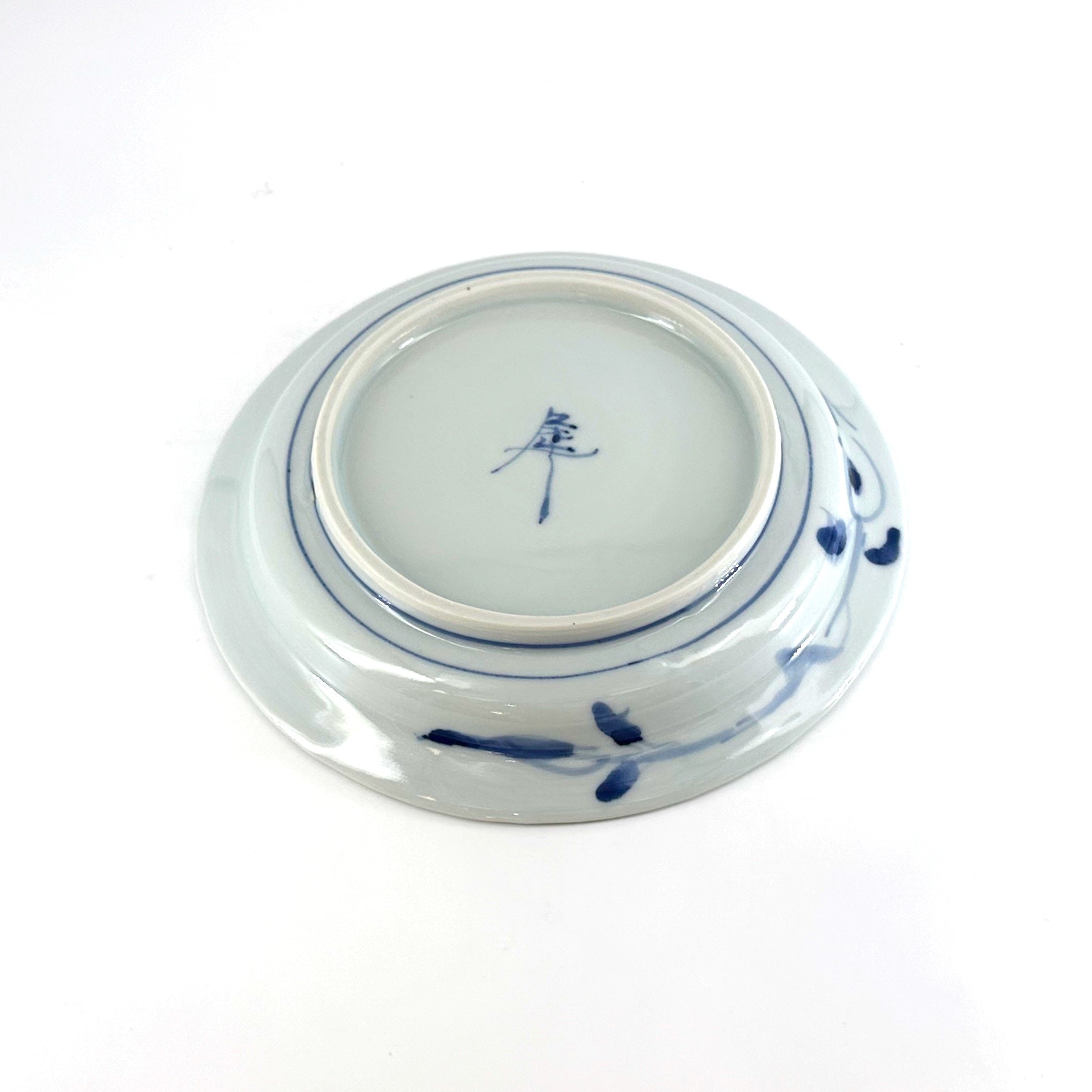 蓮鷺図皿