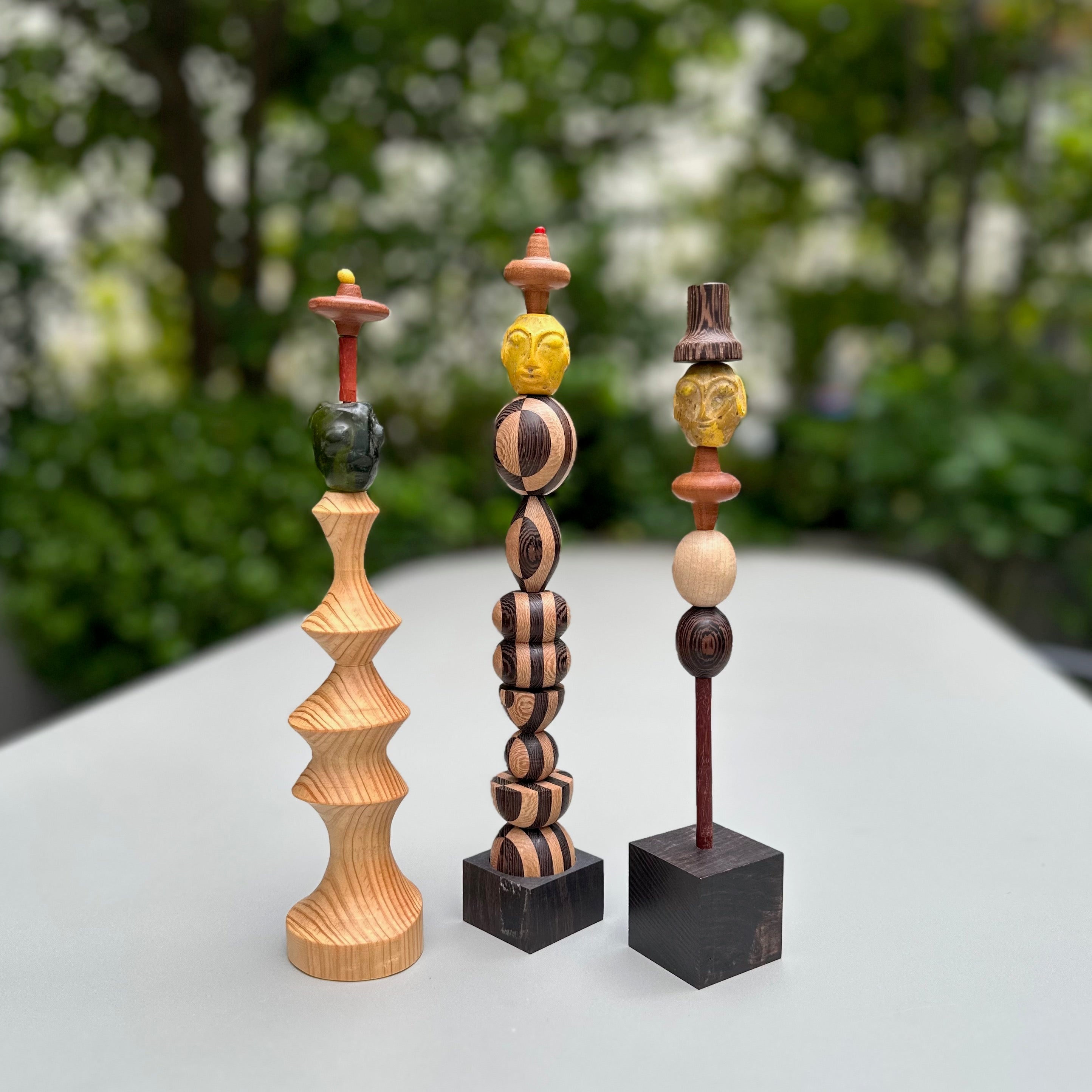 フェイスビーズのオブジェ