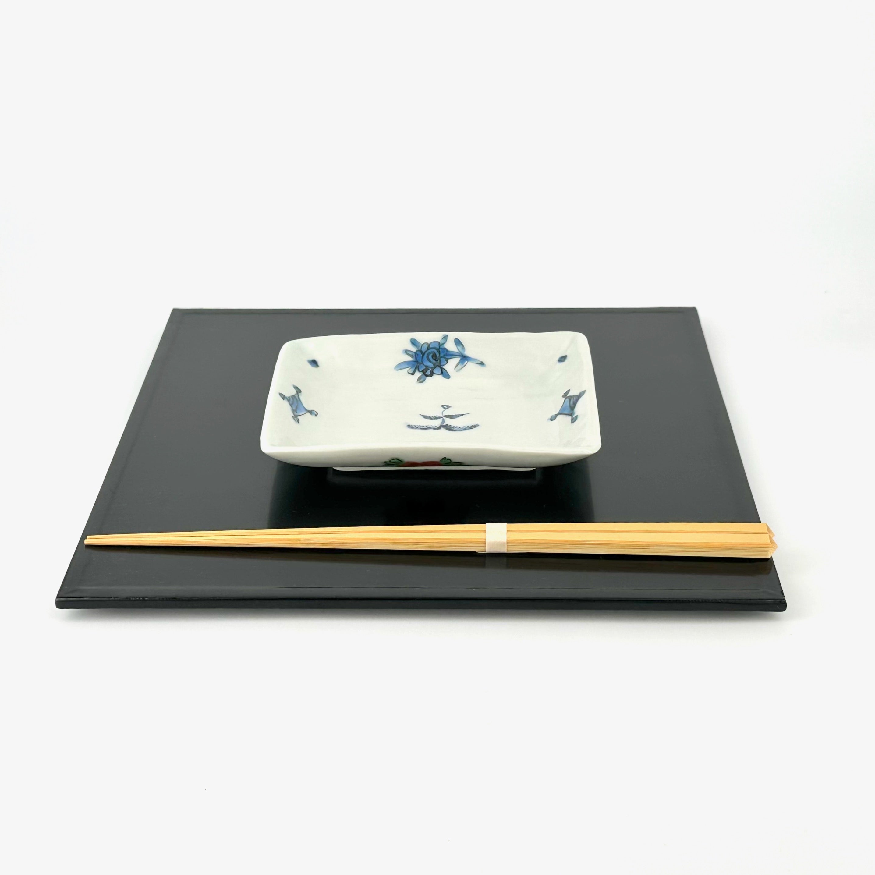 タンパン呉須長角小皿