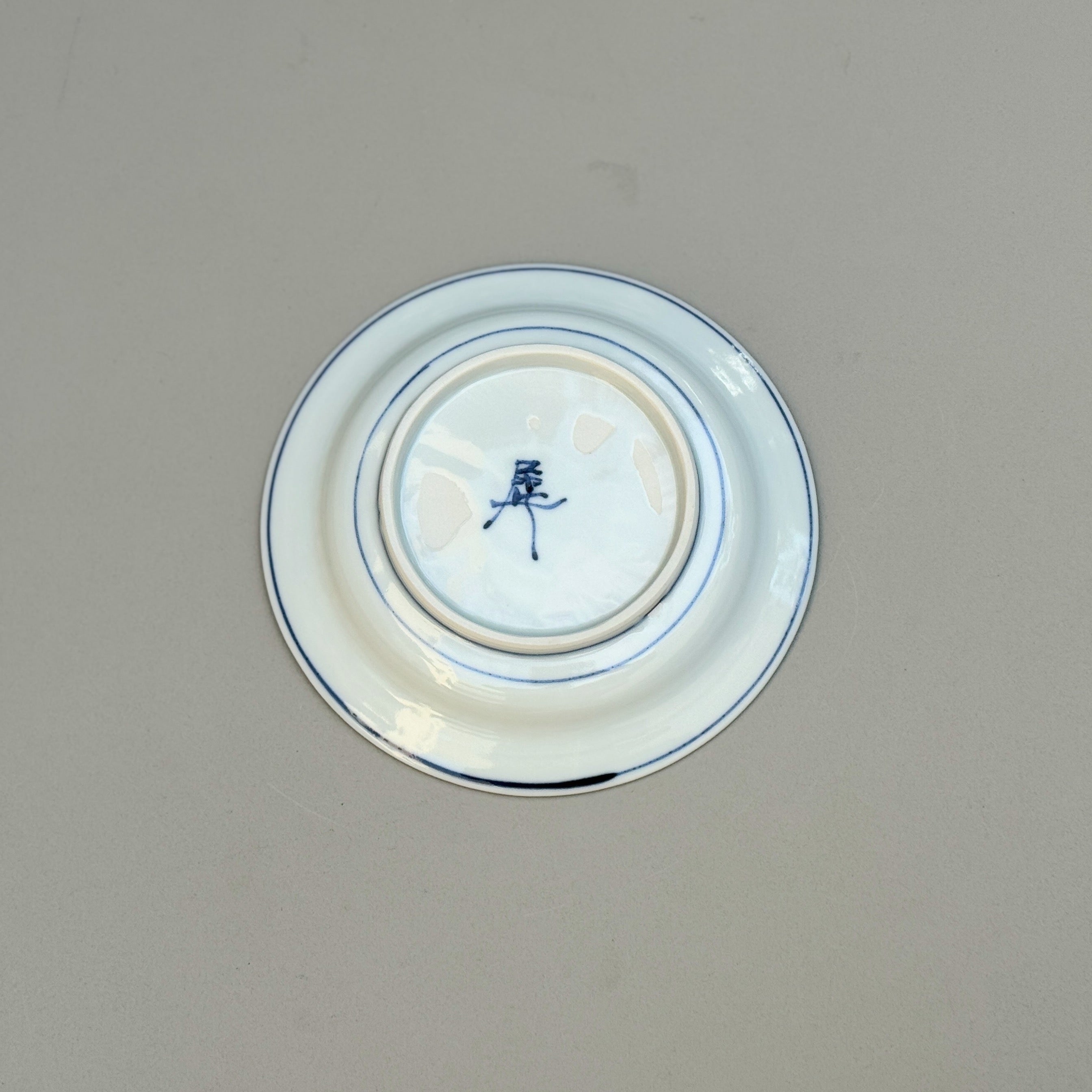 子鹿文青海波皿(5寸)