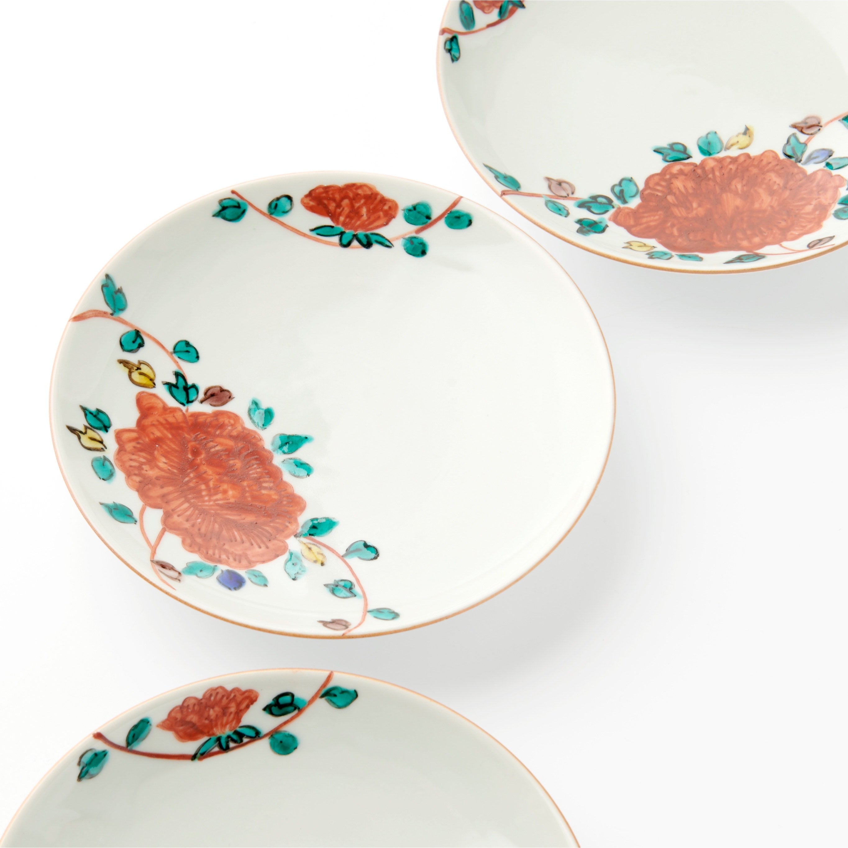5-inch plate, peony arabesque