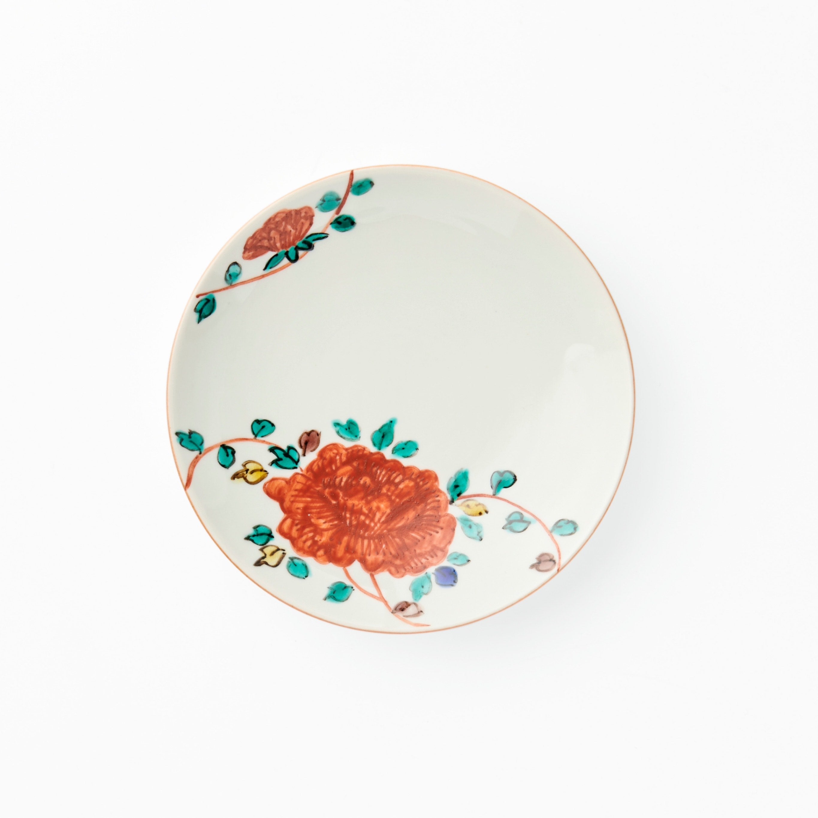 5-inch plate, peony arabesque