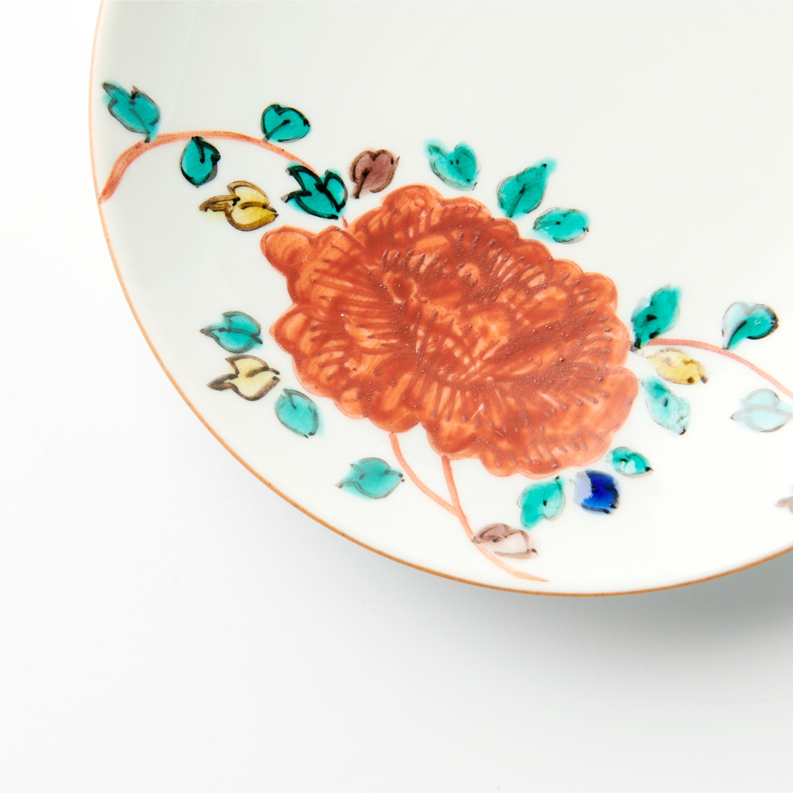 5-inch plate, peony arabesque