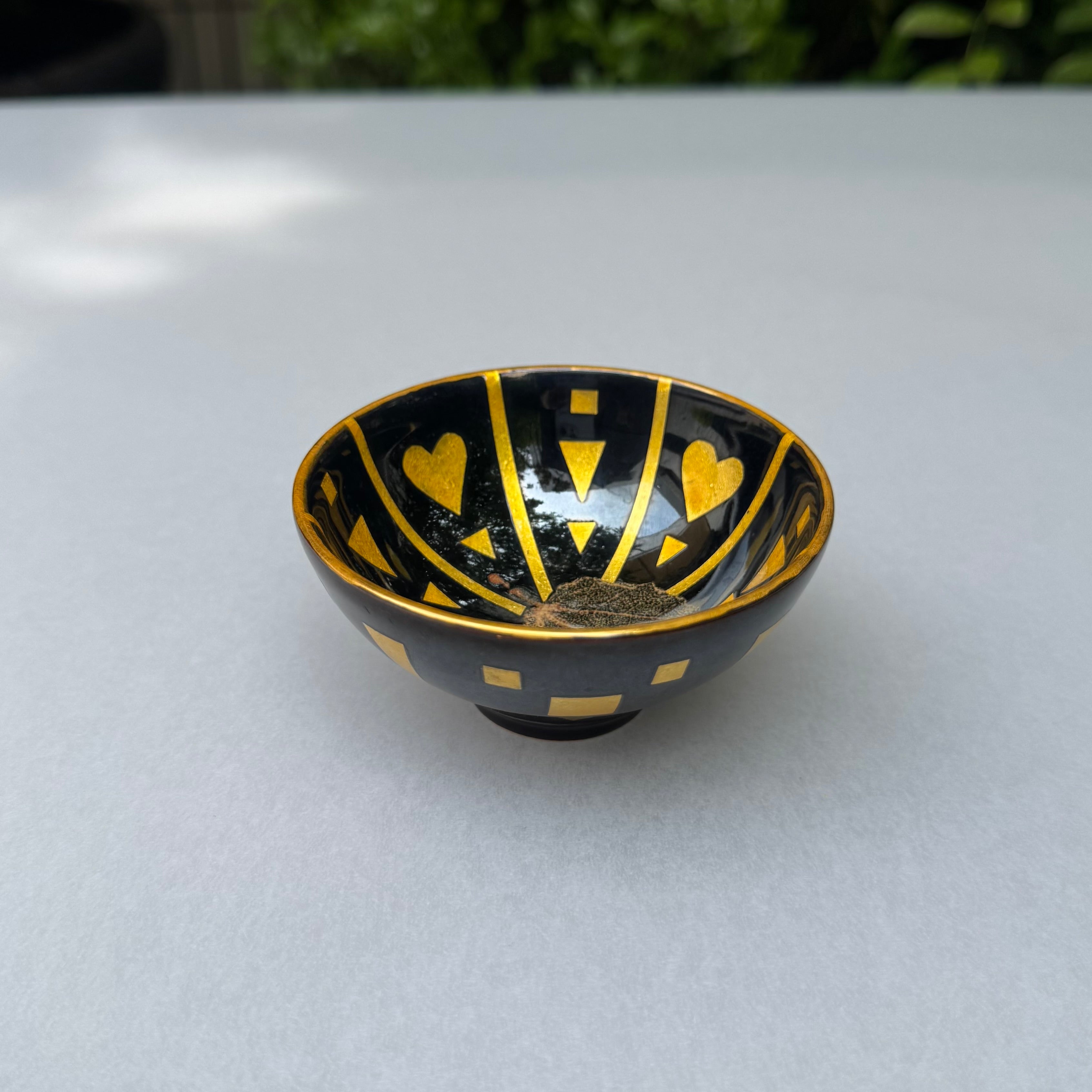 38_金彩木の葉天目杯
