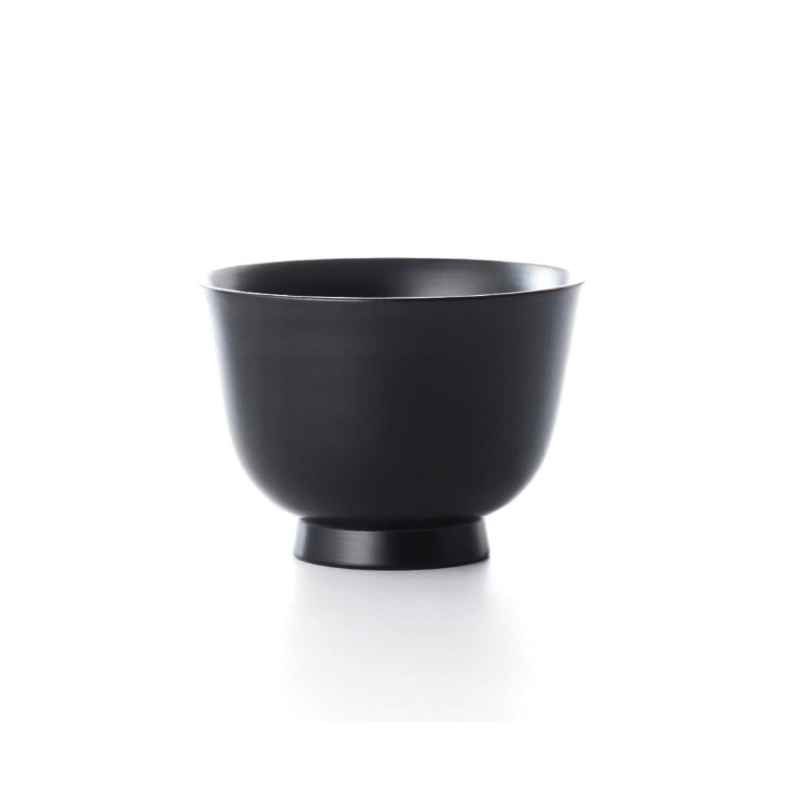 Deep bowl with curved edge, black