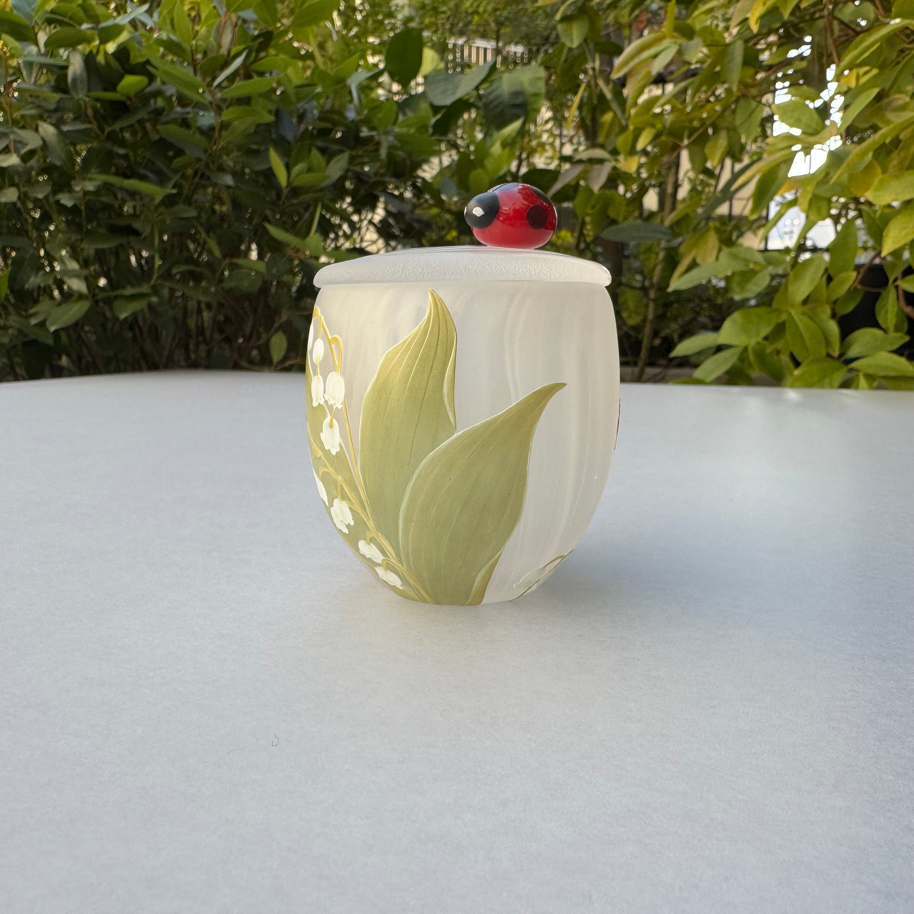 23_Lidded Container "Spring Walk"