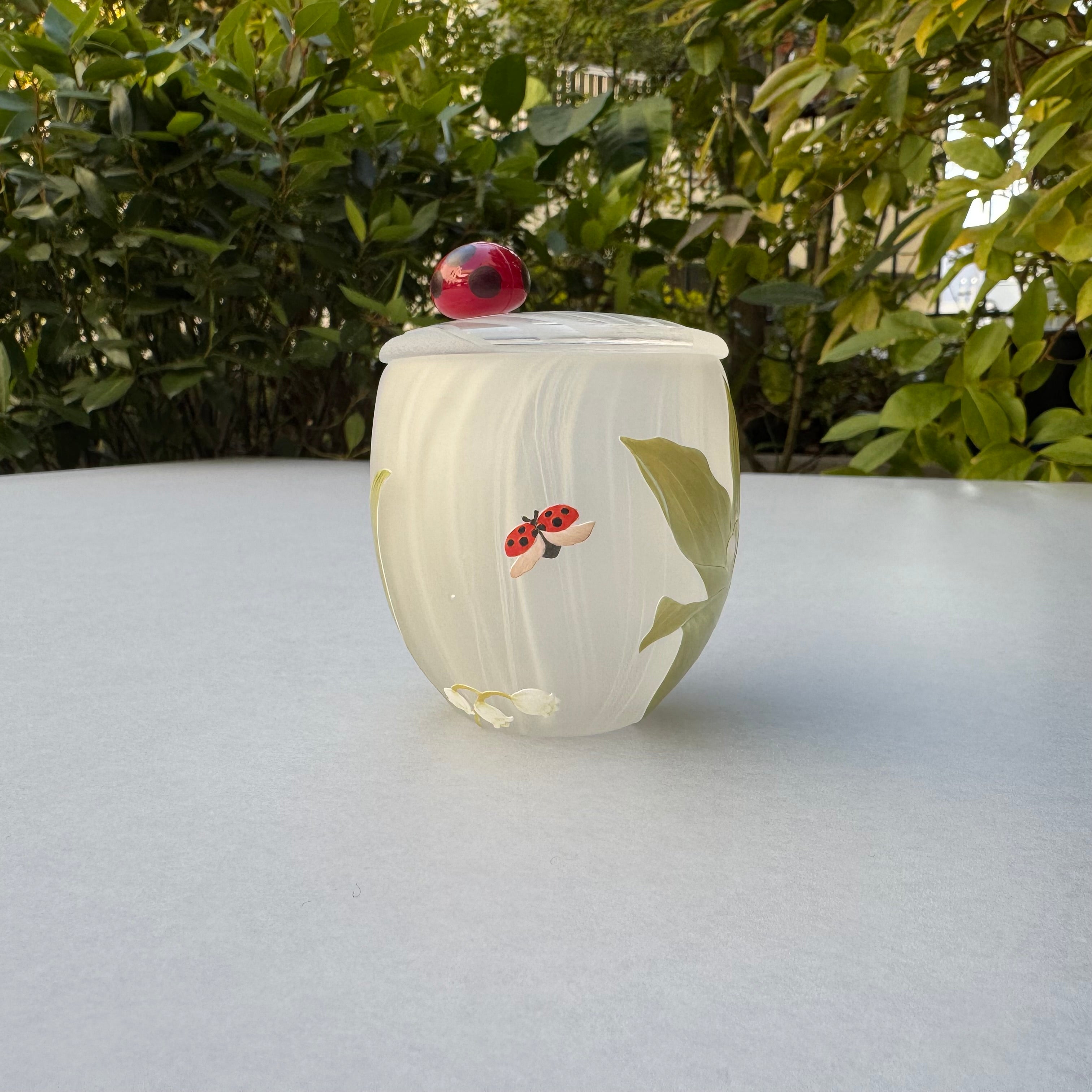 23_Lidded Container "Spring Walk"