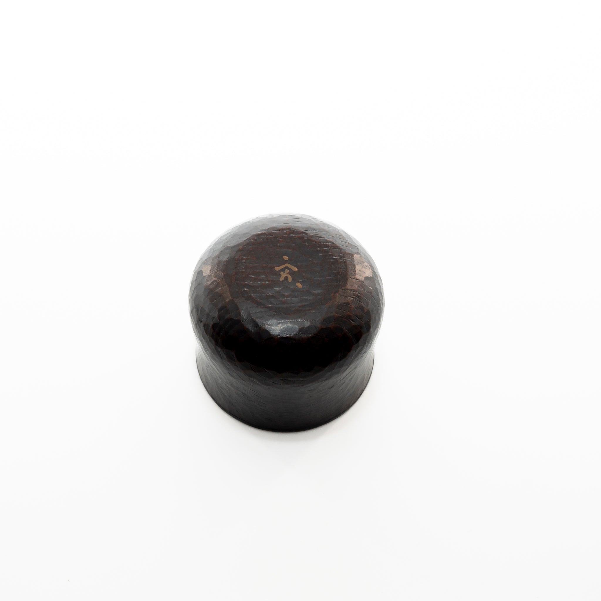Zelkova sake cup with sword marks