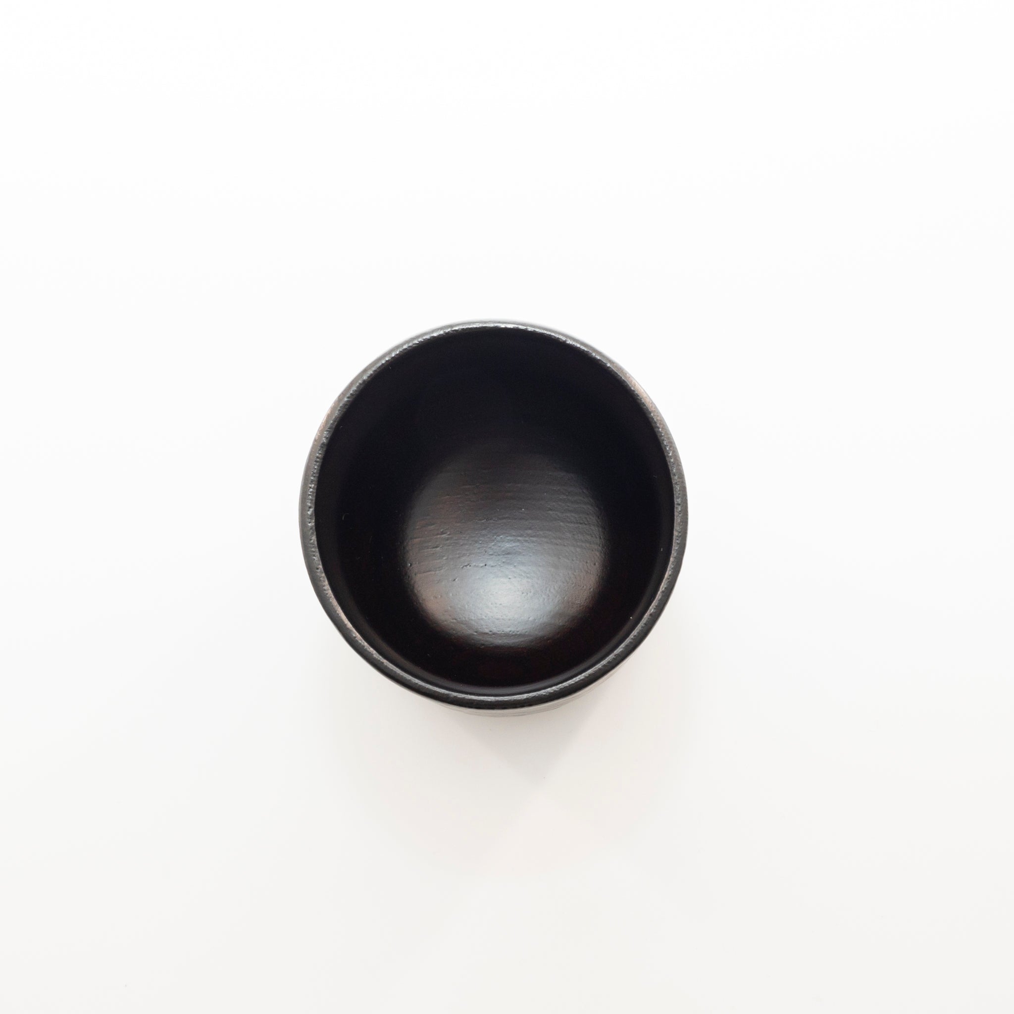 Zelkova sake cup with sword marks