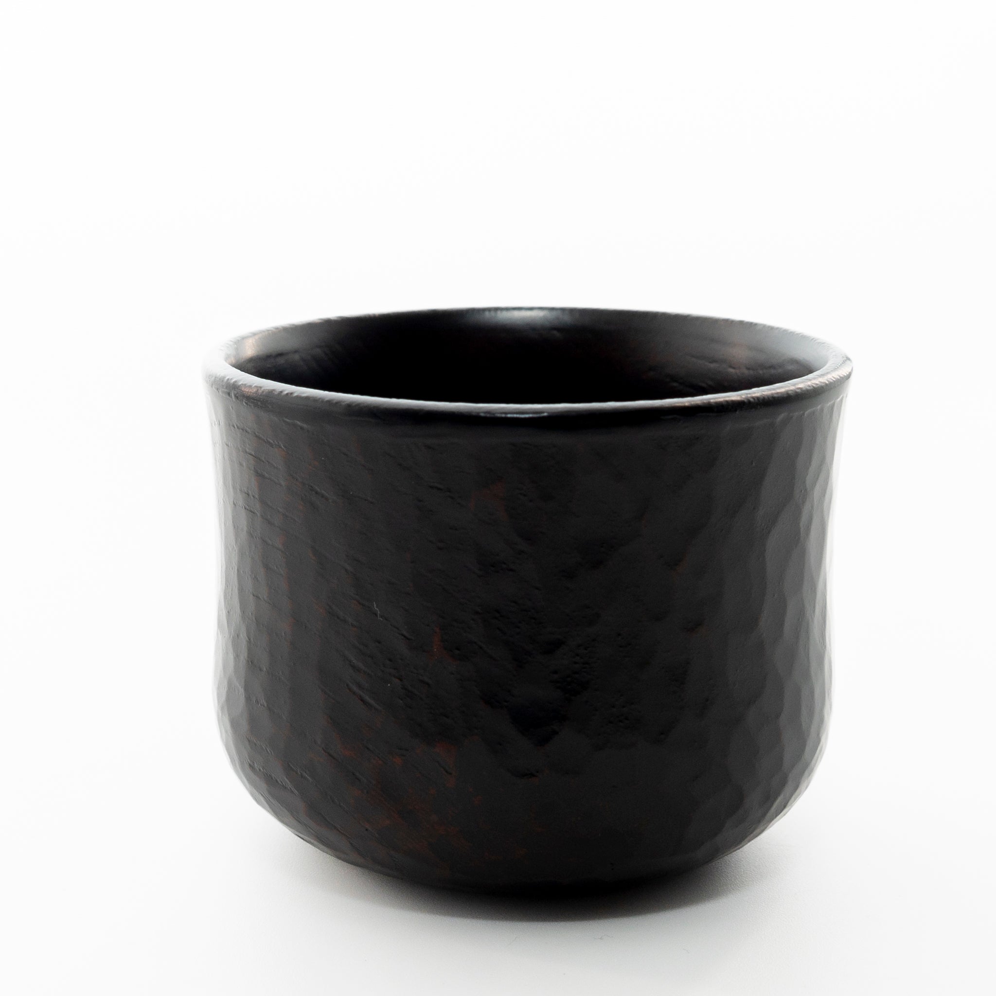 Zelkova sake cup with sword marks