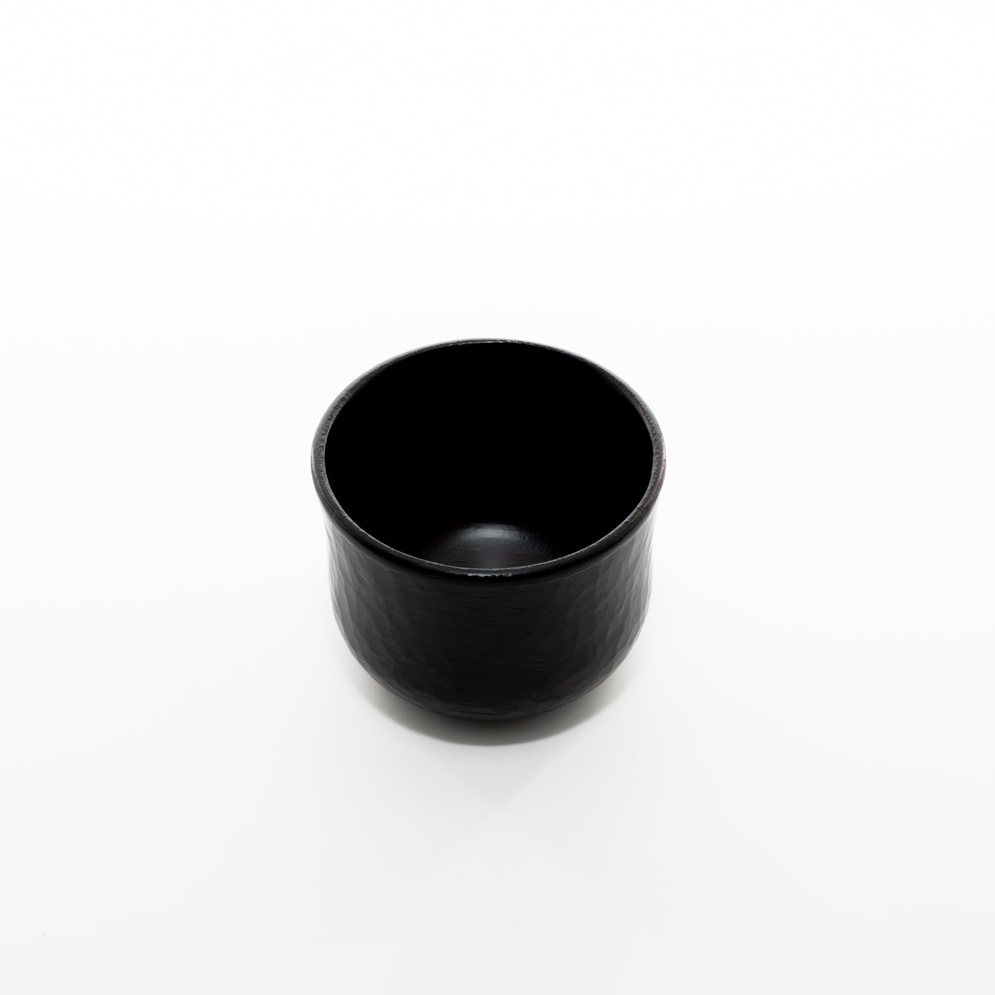 Zelkova sake cup with sword marks