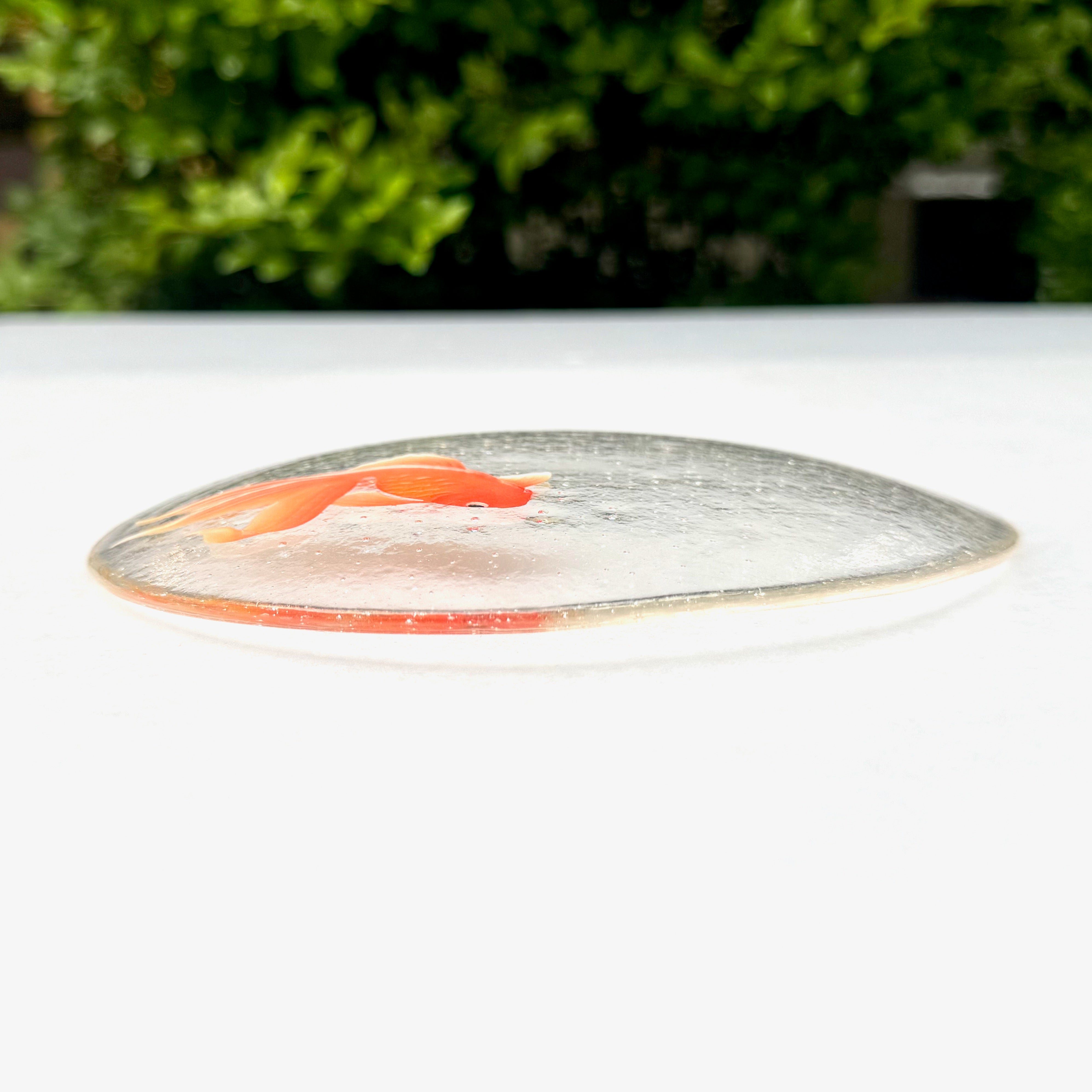 楕円皿「金魚」