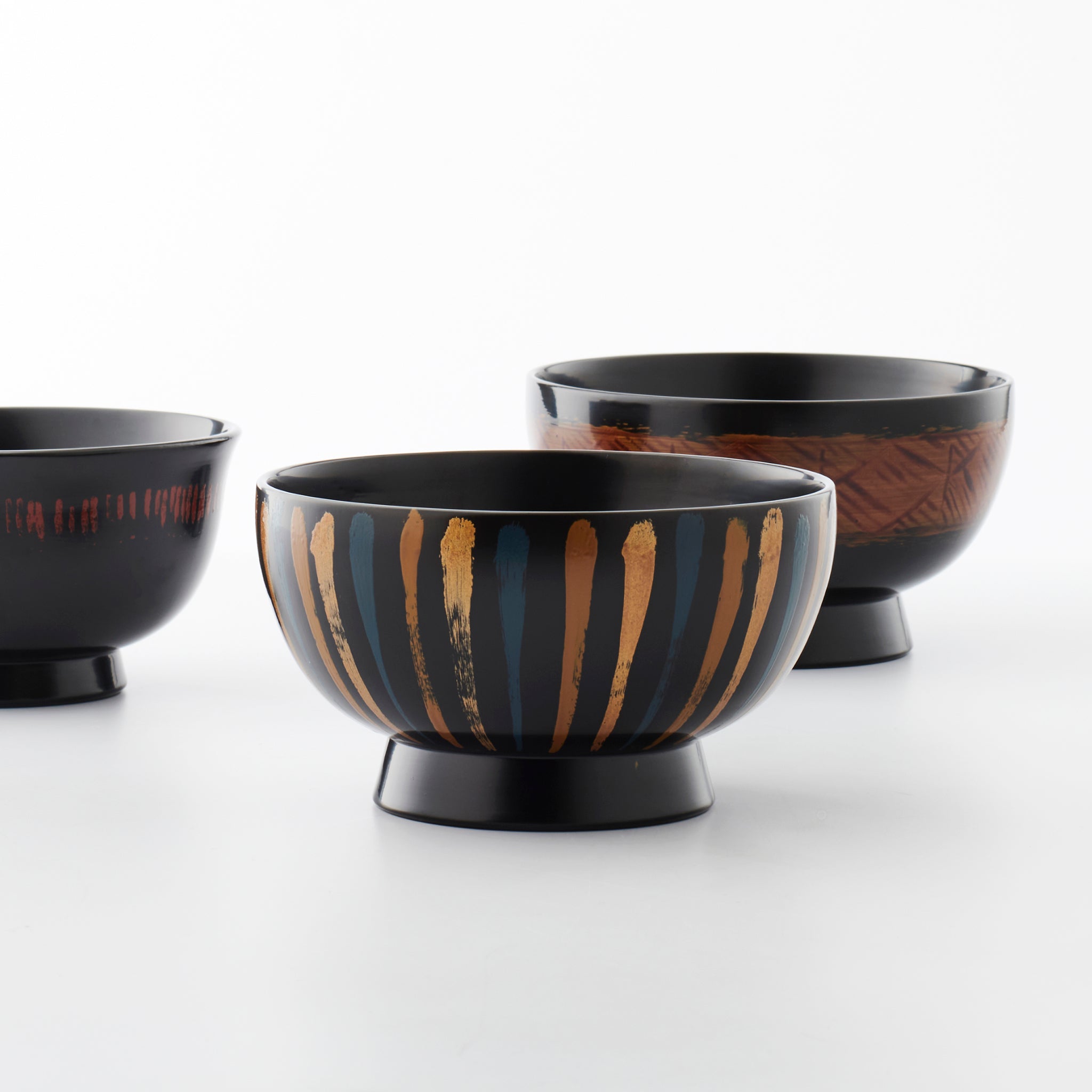 Large bowl without lid, lacquer painting B