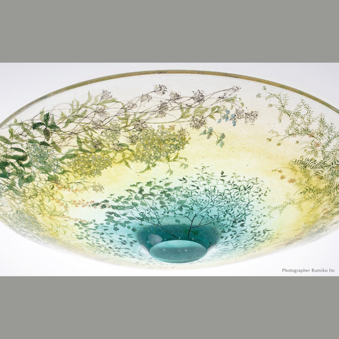 西山雪展「色謳う」の案内DM（六本木 courage de vivre、2024年3月30日〜4月7日）