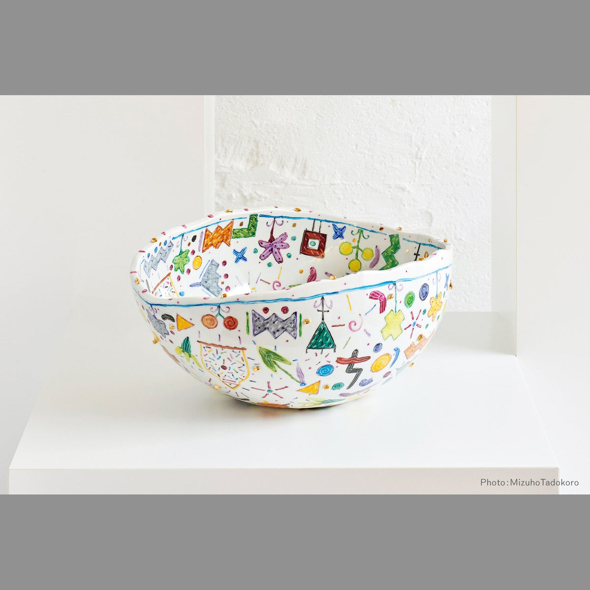川口淳展「色絵近彩楽園文華胥の夢日器」の案内DM（六本木 courage de vivre、2025年8月30日〜9月7日）
