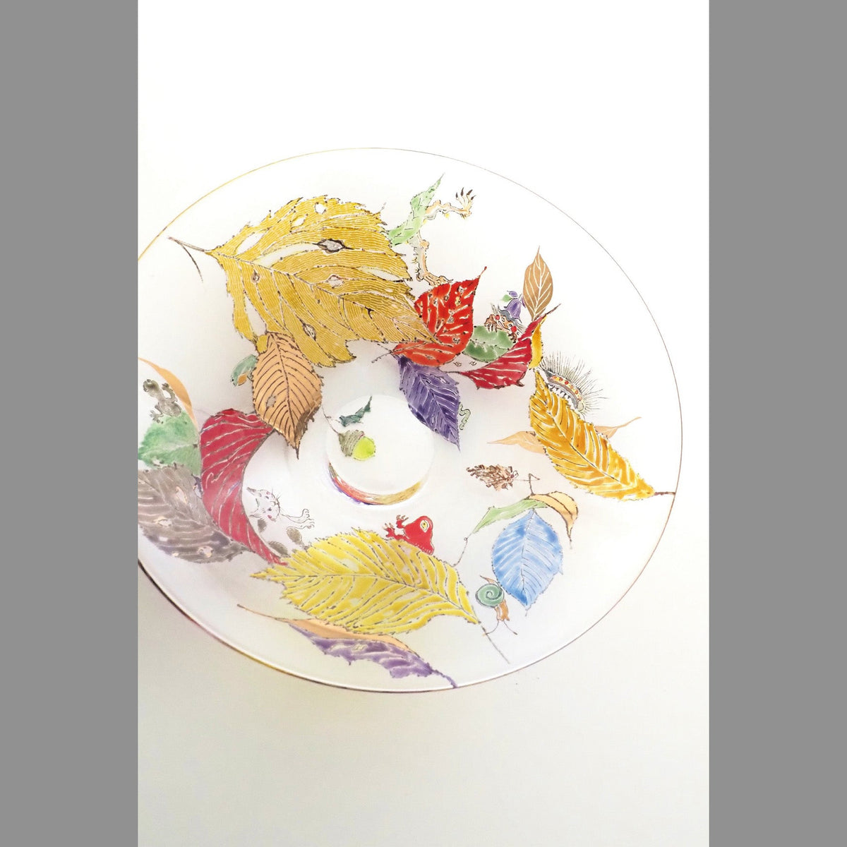 中野幹子 ガラス作品展「野のことば」の案内DM（六本木 courage de vivre、2025年12月4日〜12月11日）