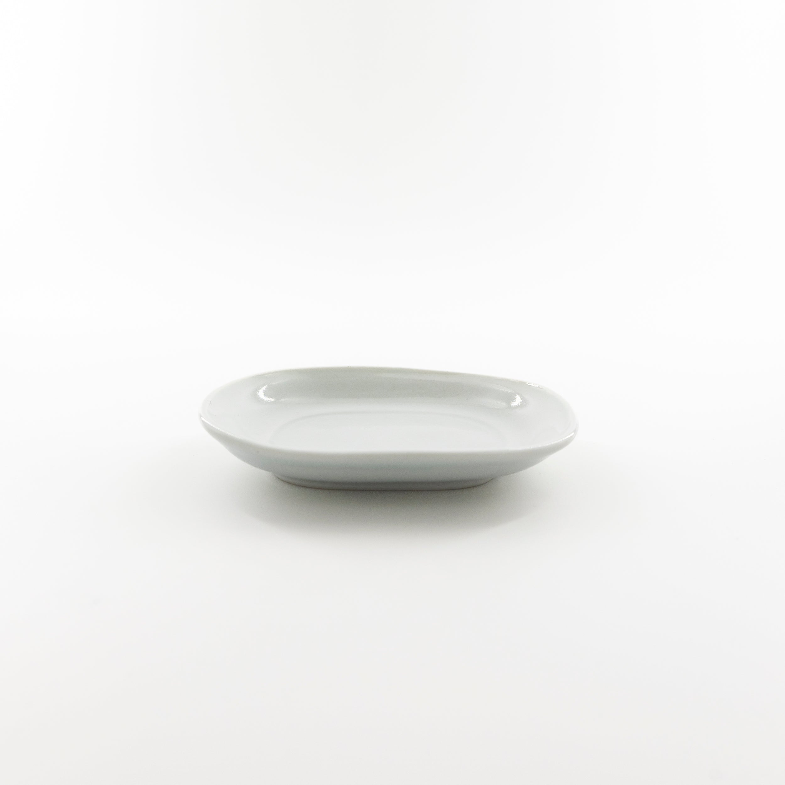 White porcelain oval plate