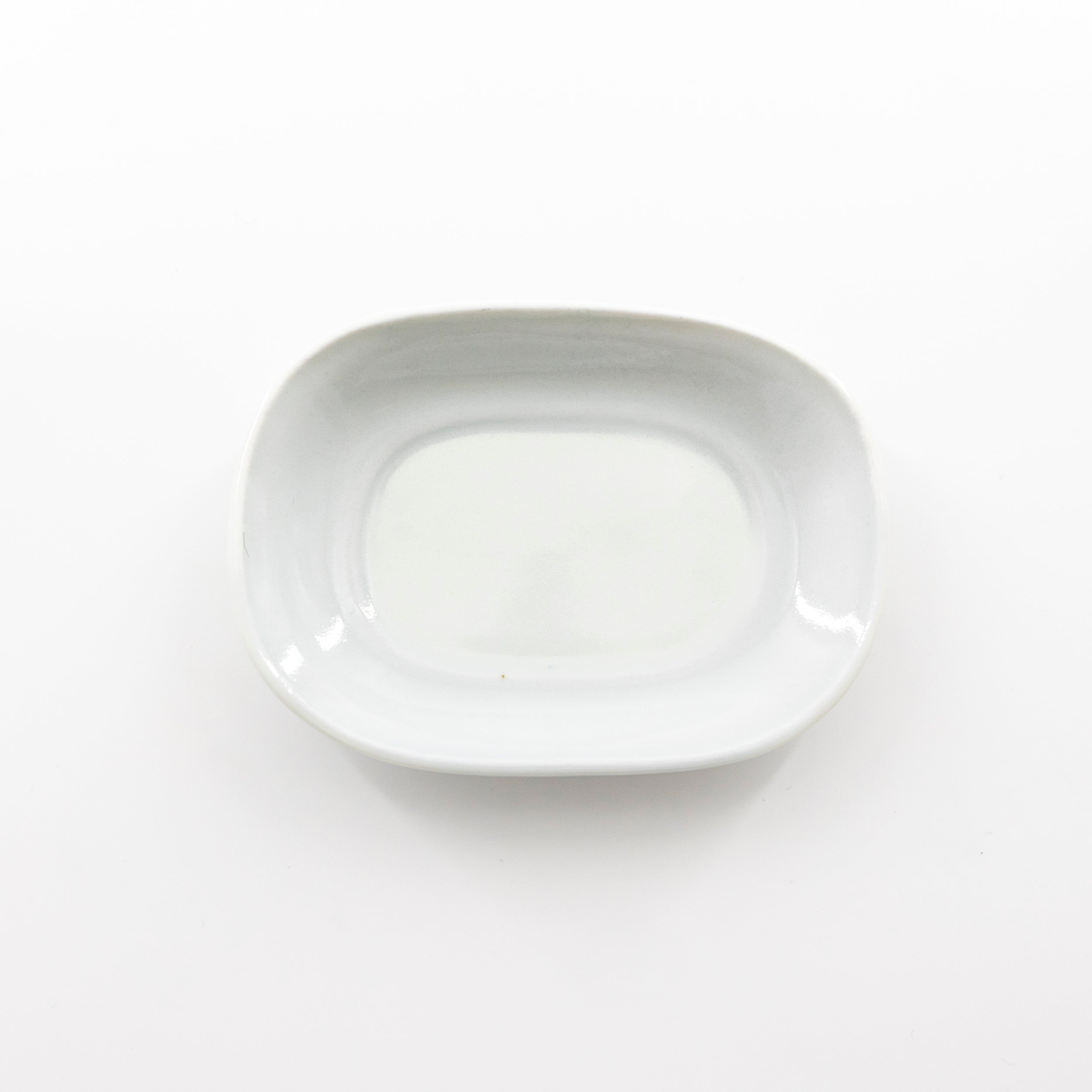 White porcelain oval plate