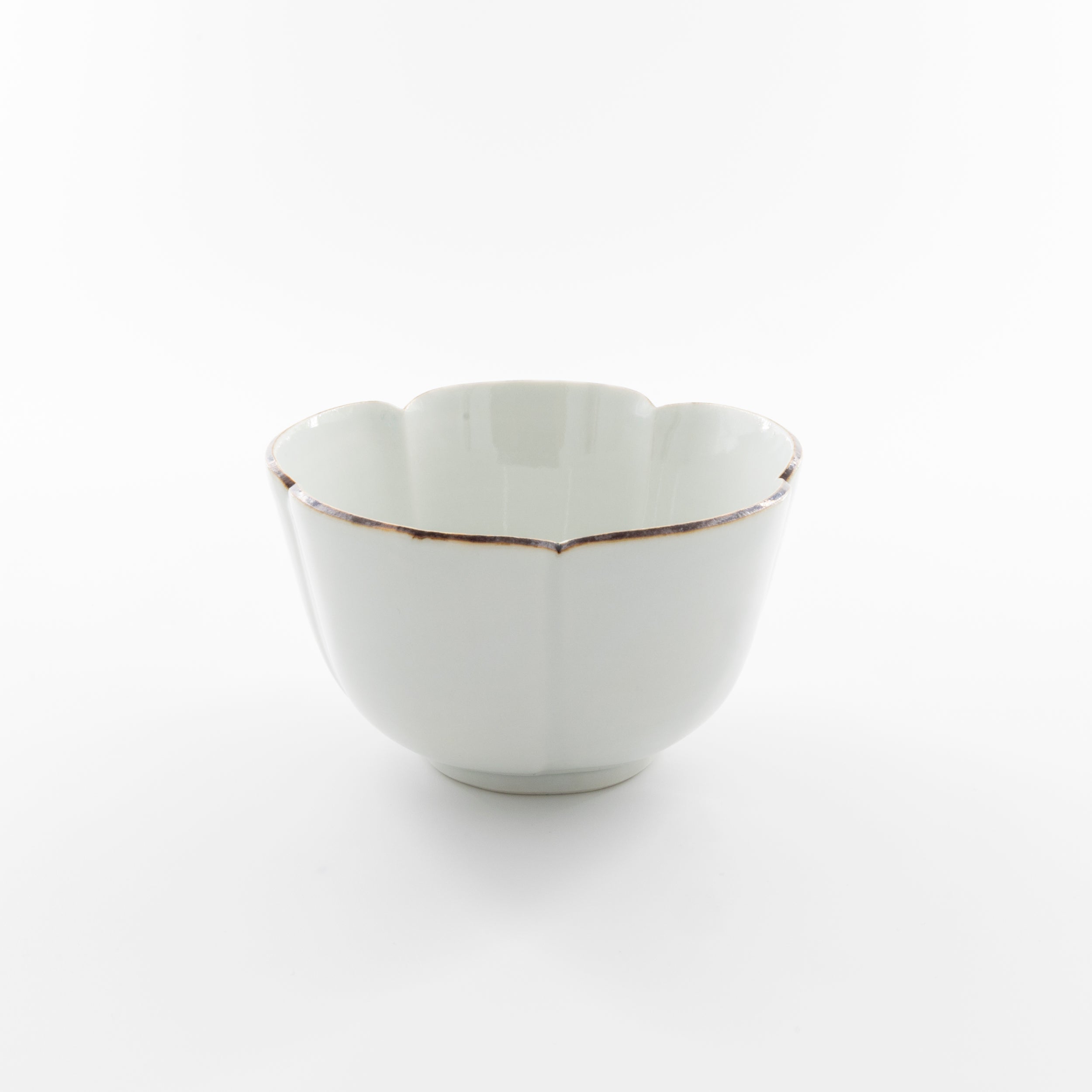 White porcelain lipstick plum small bowl