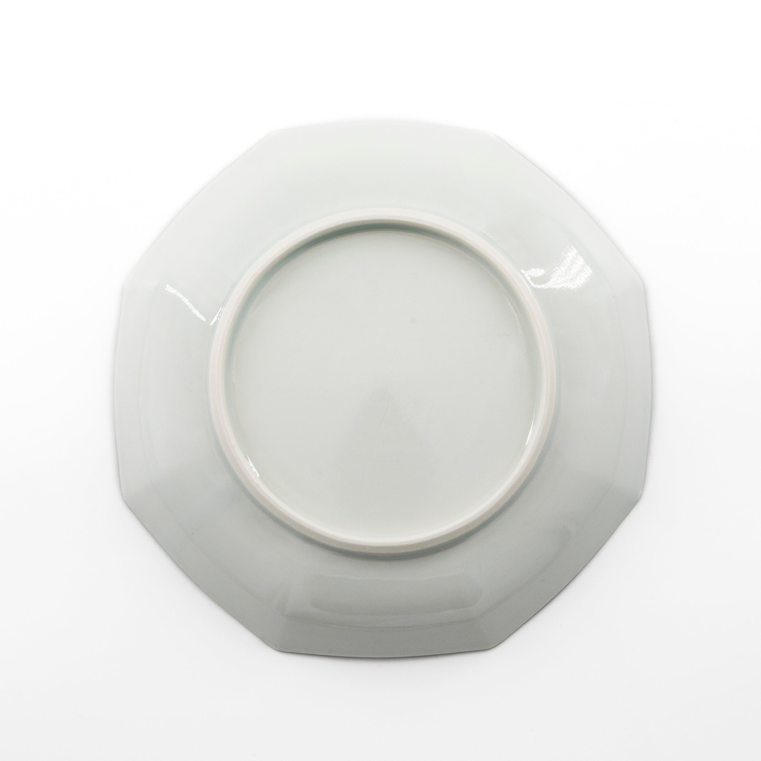 White porcelain lipstick octagonal dish