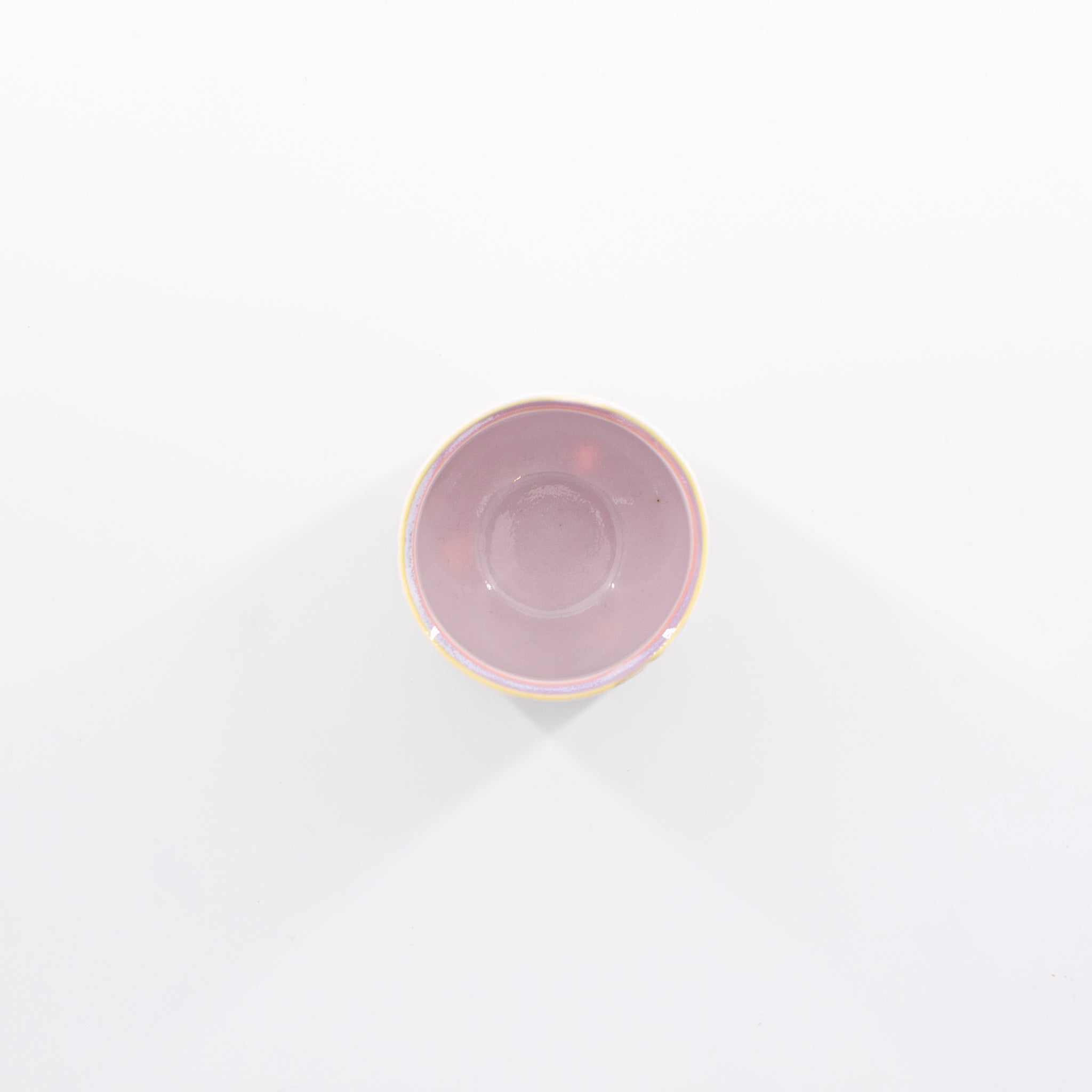 Laminated colored porcelain sake cup A