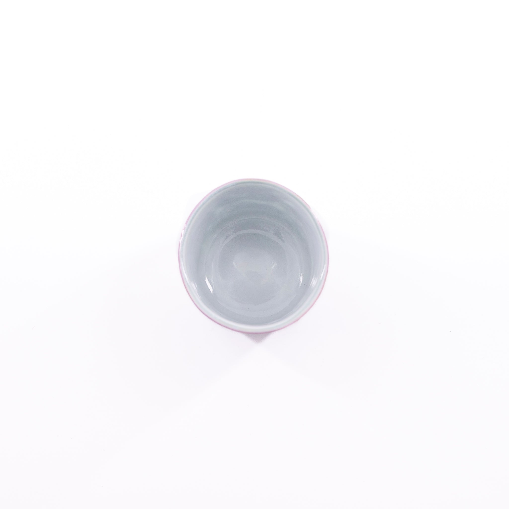 Laminated colored porcelain sake cup A