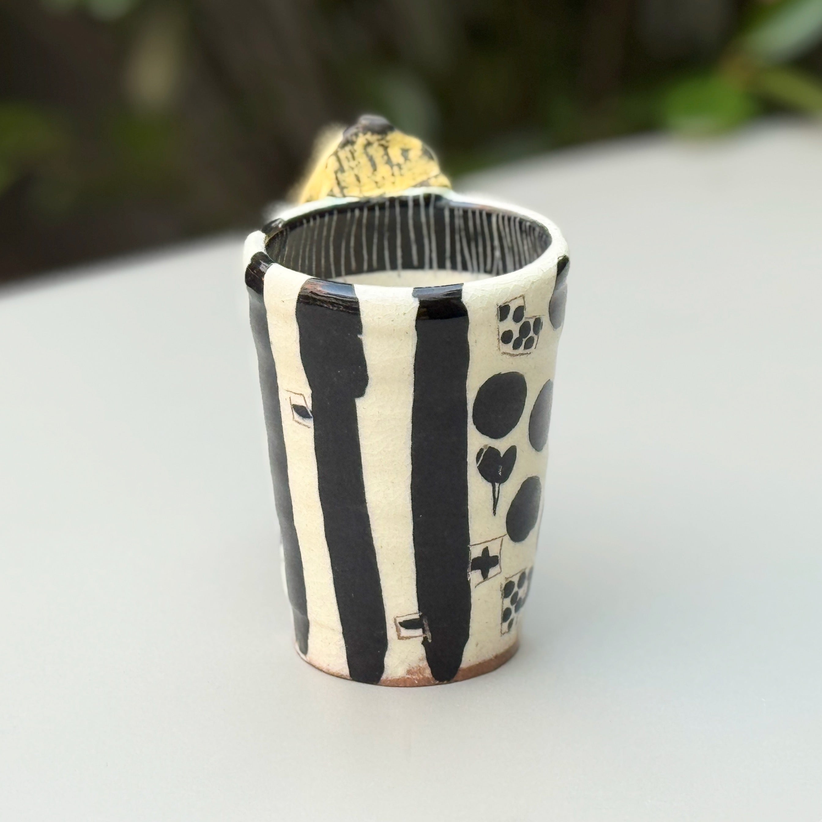 Colored Metallic Futo Mug Yellow