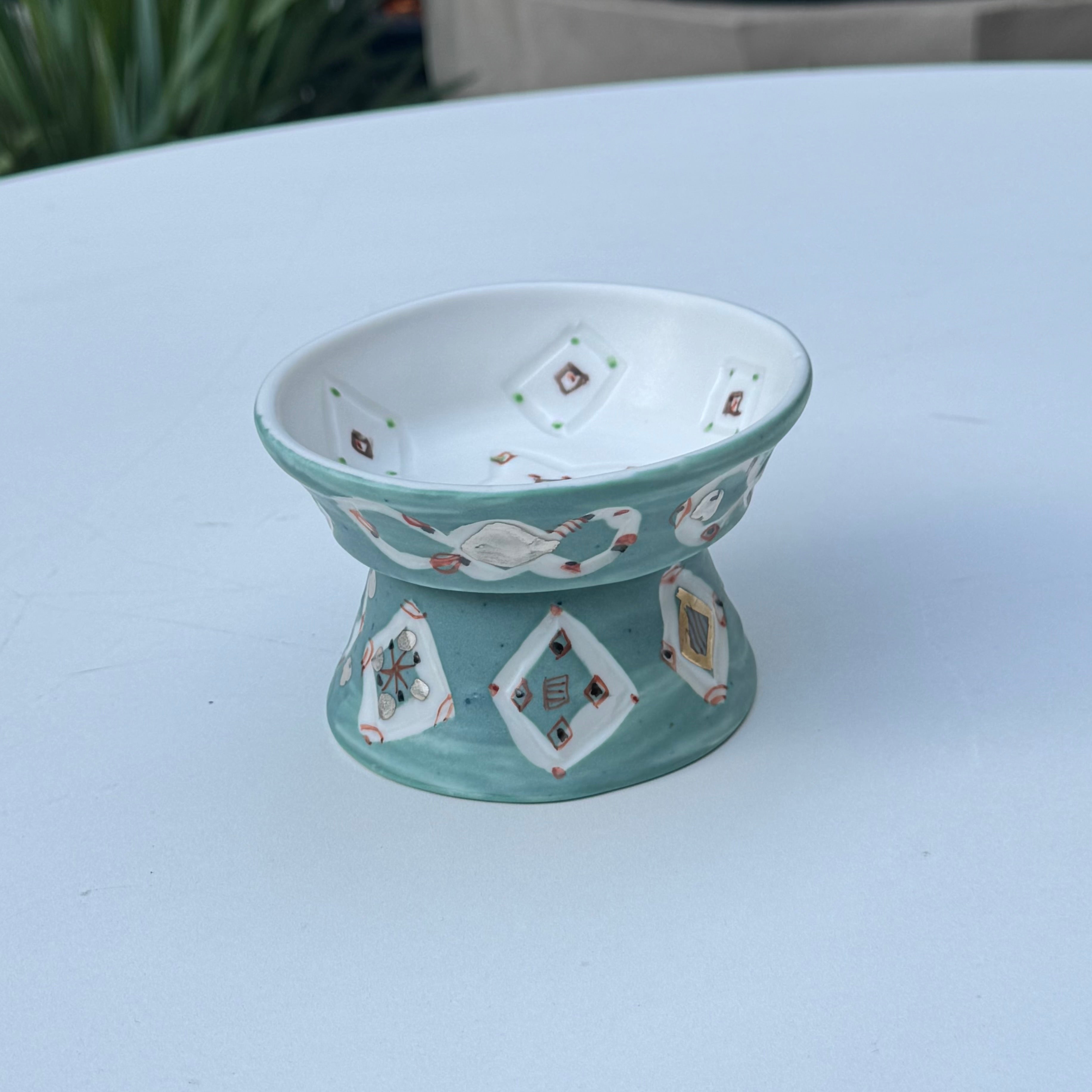 川口淳色絵金彩鉢新品 川口淳色絵金彩鉢新品