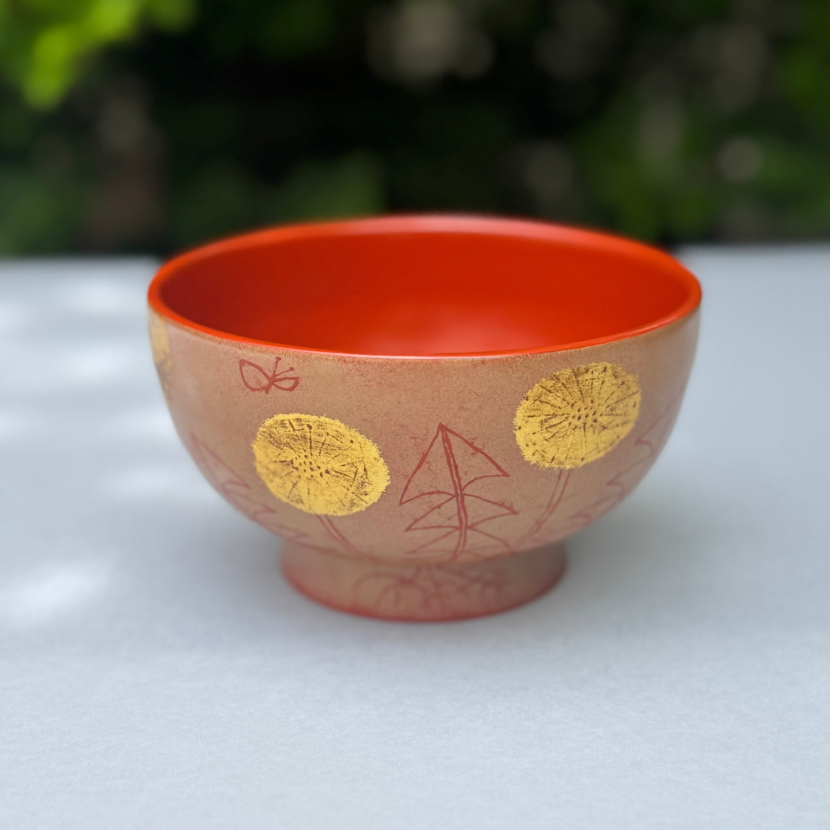 若林幸恵作の椀「たんぽぽの椀(黄口)」（写真2枚目）