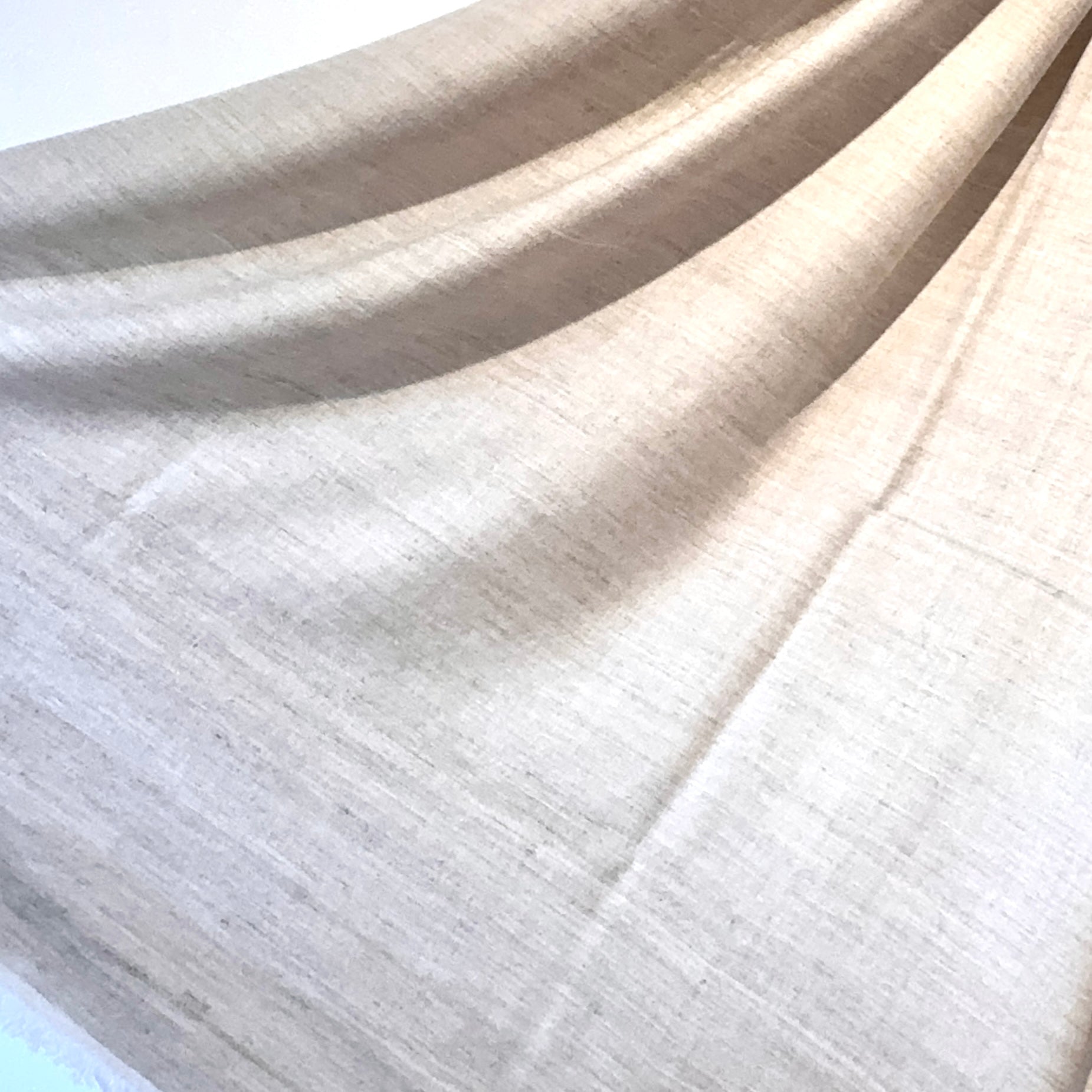 Hand-spun plain white pashmina shawl