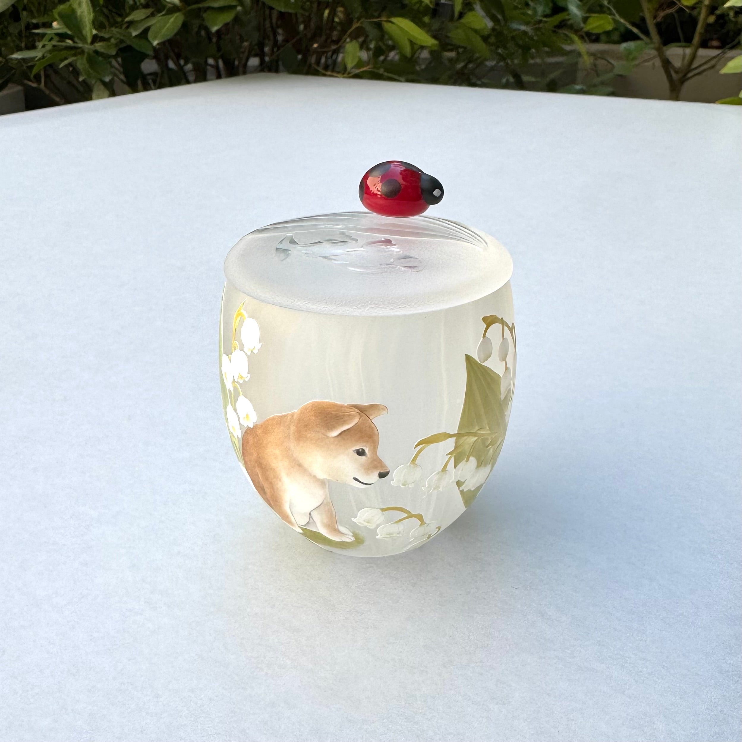 23_Lidded Container "Spring Walk"