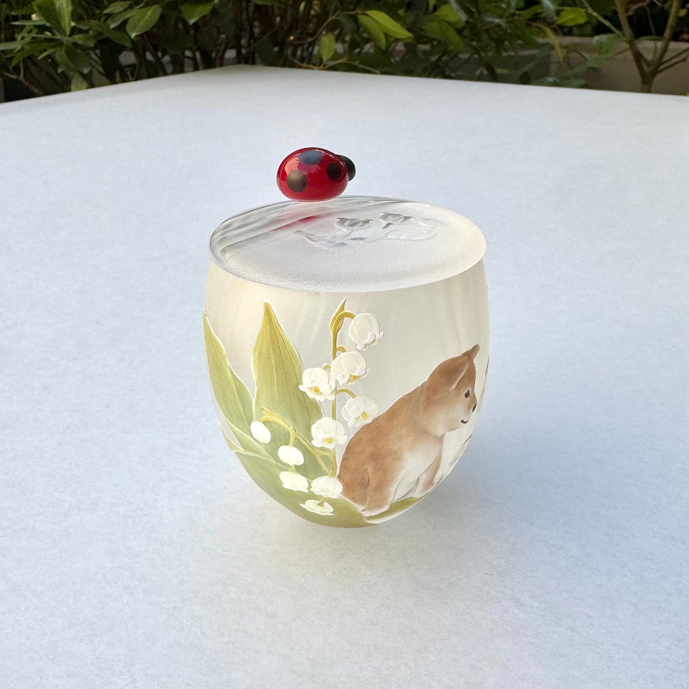 23_Lidded Container "Spring Walk"