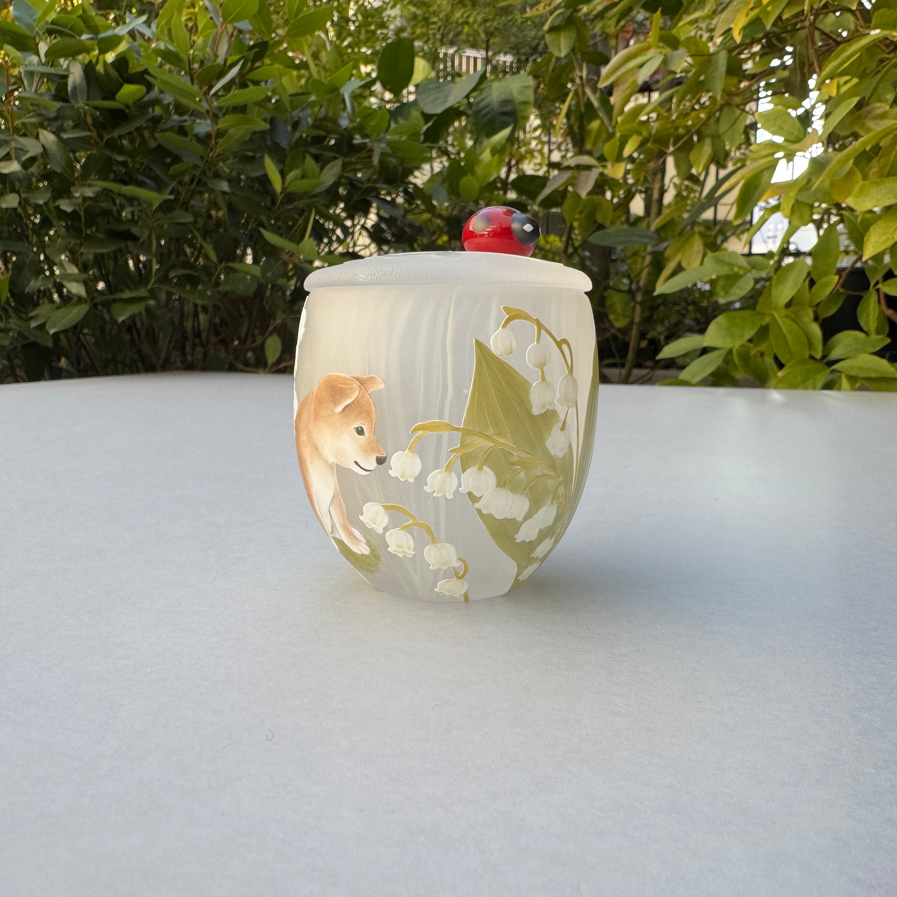 23_Lidded Container "Spring Walk"