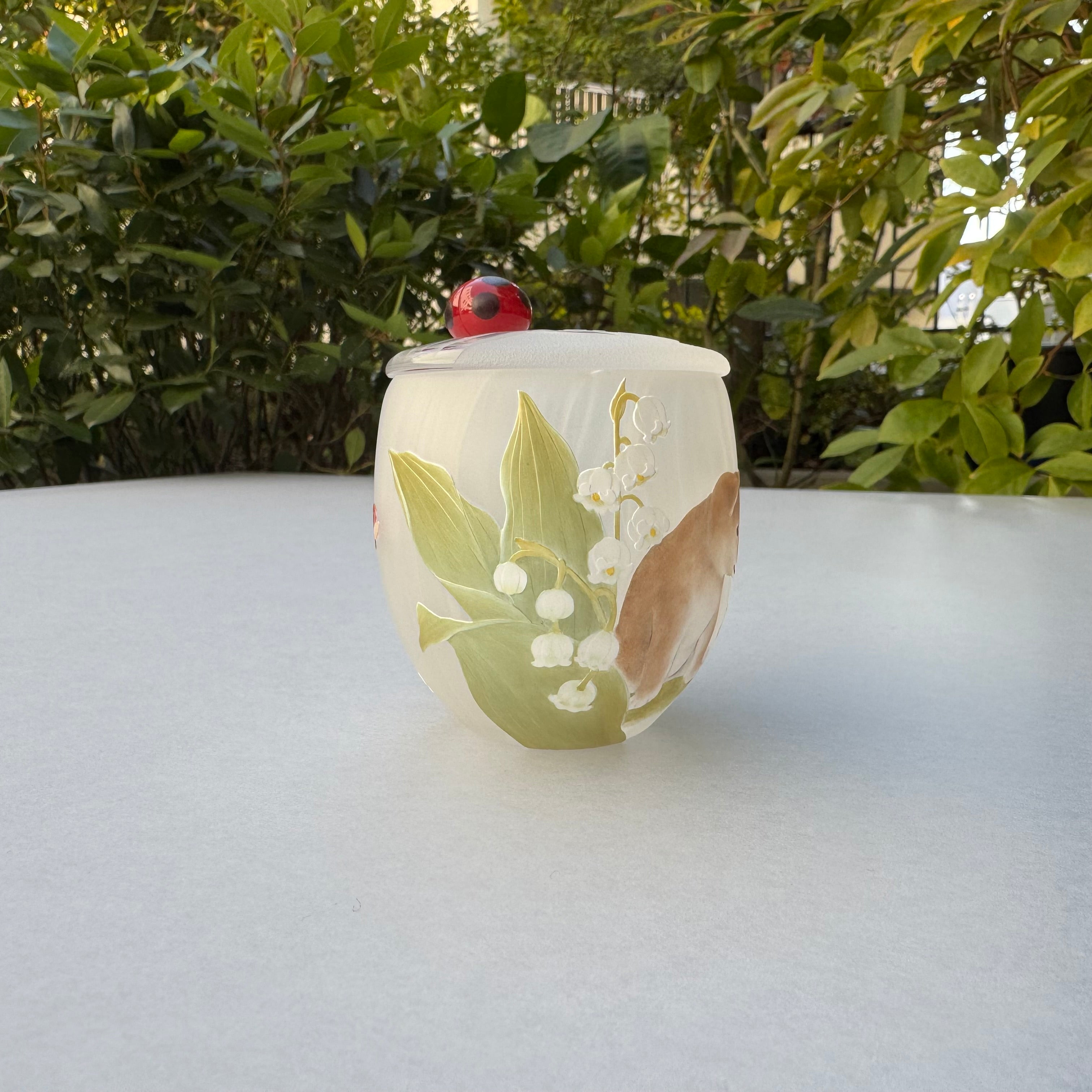 23_Lidded Container "Spring Walk"