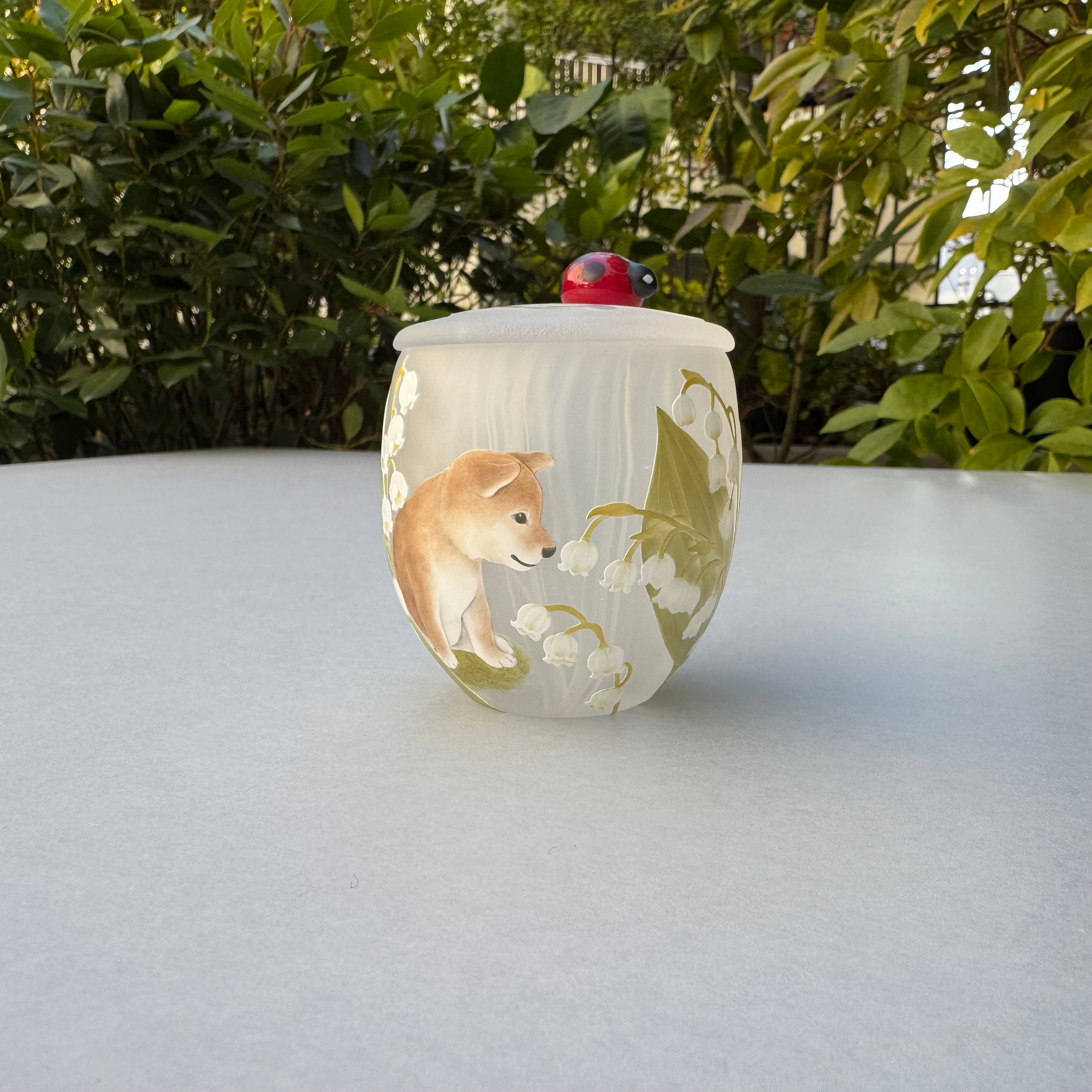 23_Lidded Container "Spring Walk"