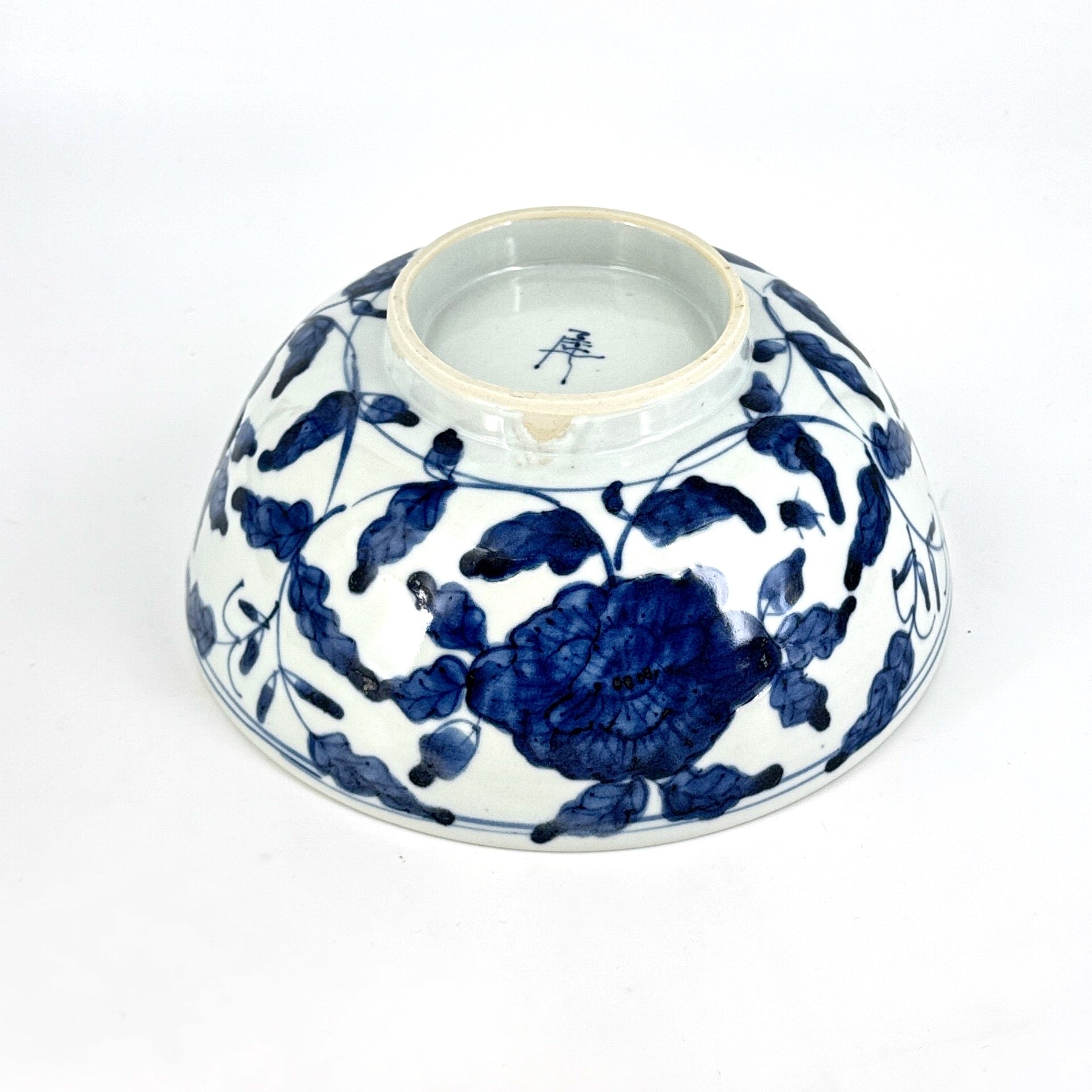 蓮鷺牡丹文鉢(21cm)