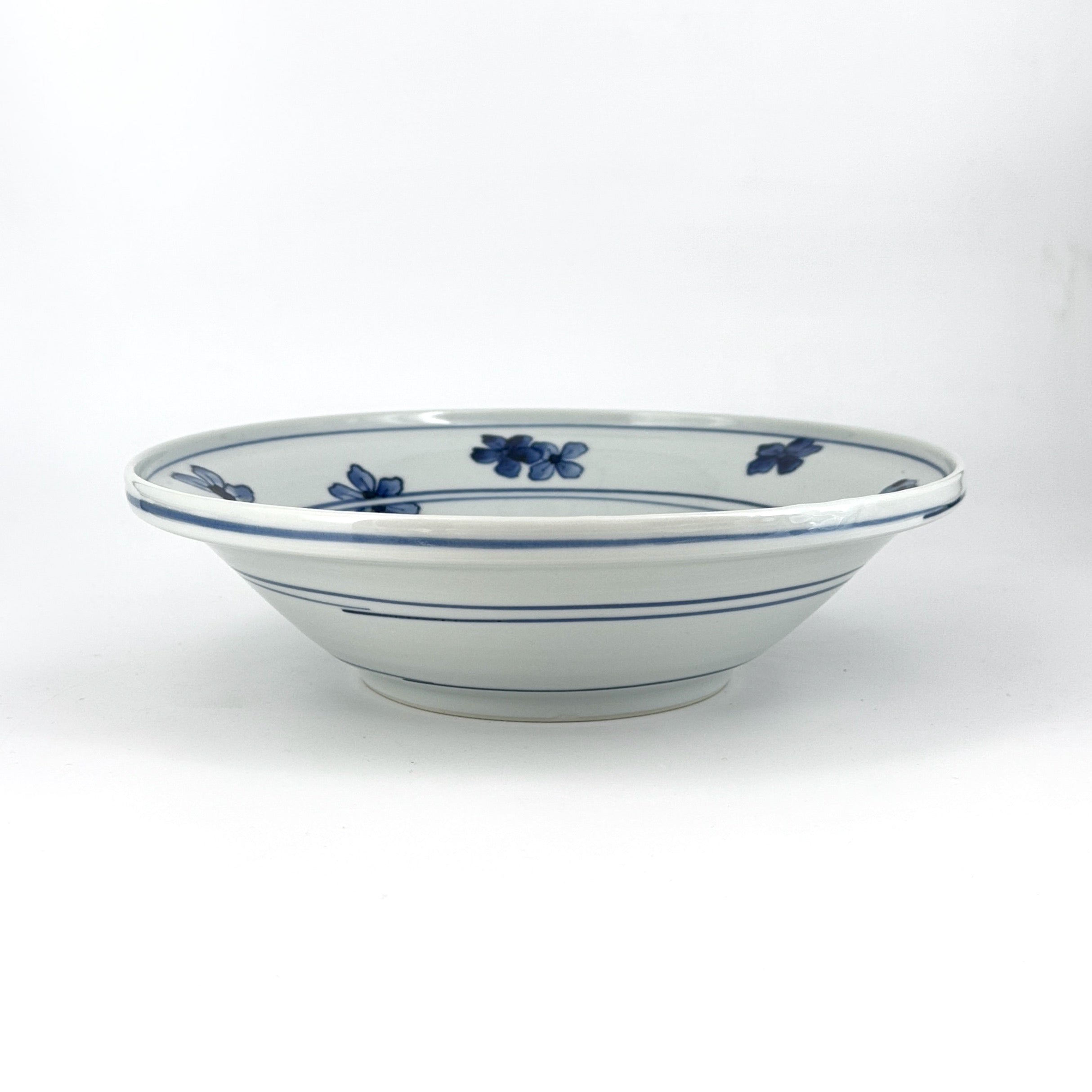 卓に花図大鉢(25.5cm)